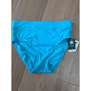 L.L.Bean Womens Sunblocking Swim Briefs UPF 50+ Aqua Size 6 Quick-Dry & Chlorine